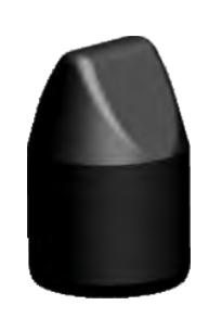 Chisel shaped cemented carbide button