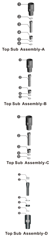 Black Diamond Drilling BD040 Top-Sub Chart