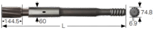 Black-Diamond-Drilling-Top-Hammer-Shank-adapter-COPSC25-HE-COP-2160-COP-2160-COP-2560-COP-2560